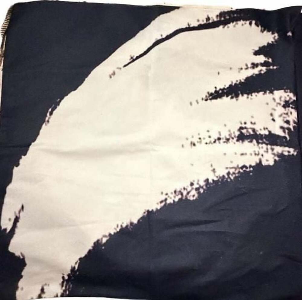 Black and White Abstract Brushstroke Pillow Cover Set